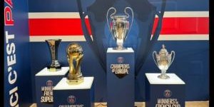 已足够成功！RMC记者社媒晒出巴黎本赛季四座冠军奖杯照片